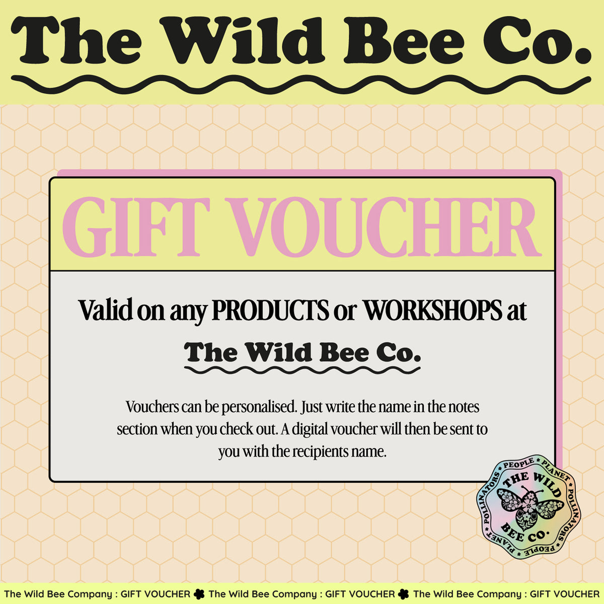 The Wild Bee Company Gift Card