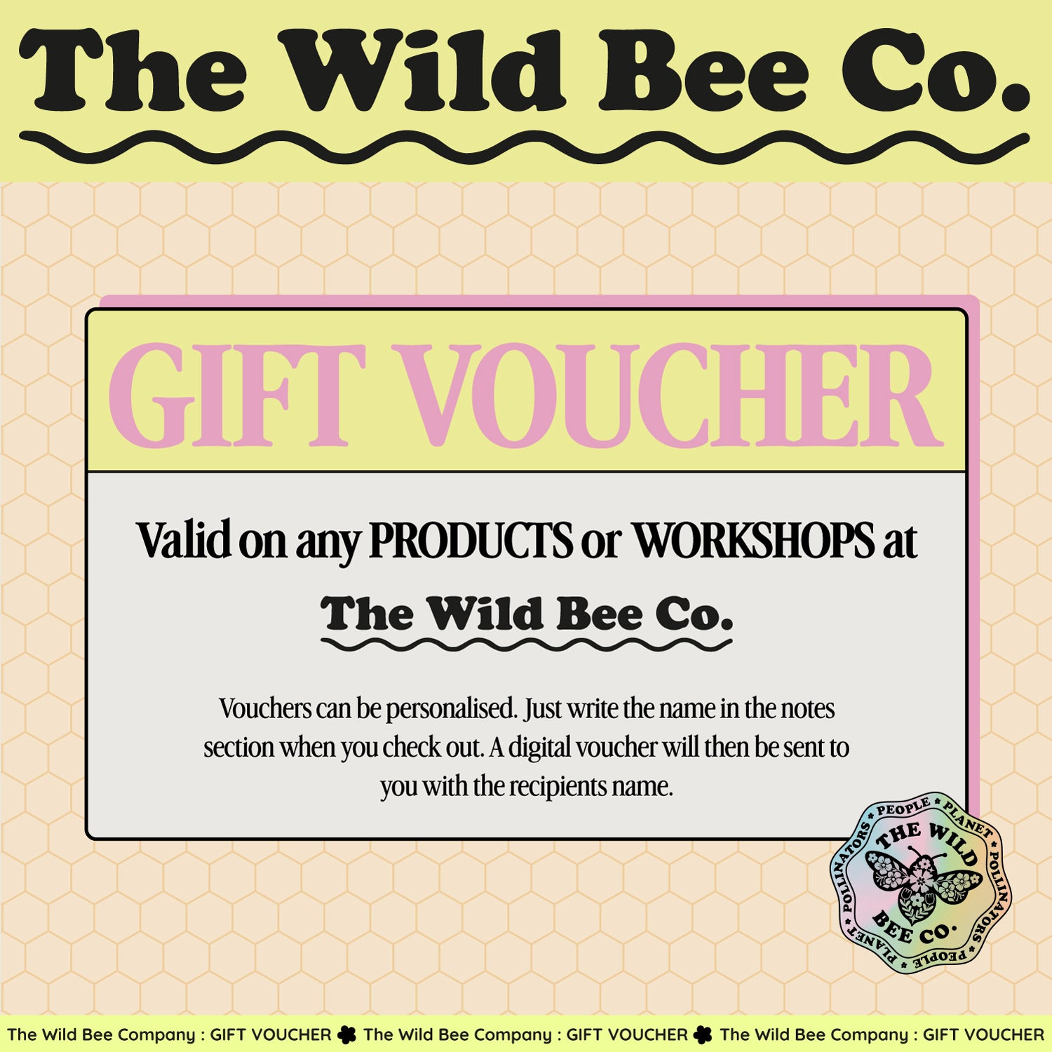 The Wild Bee Company Gift Card